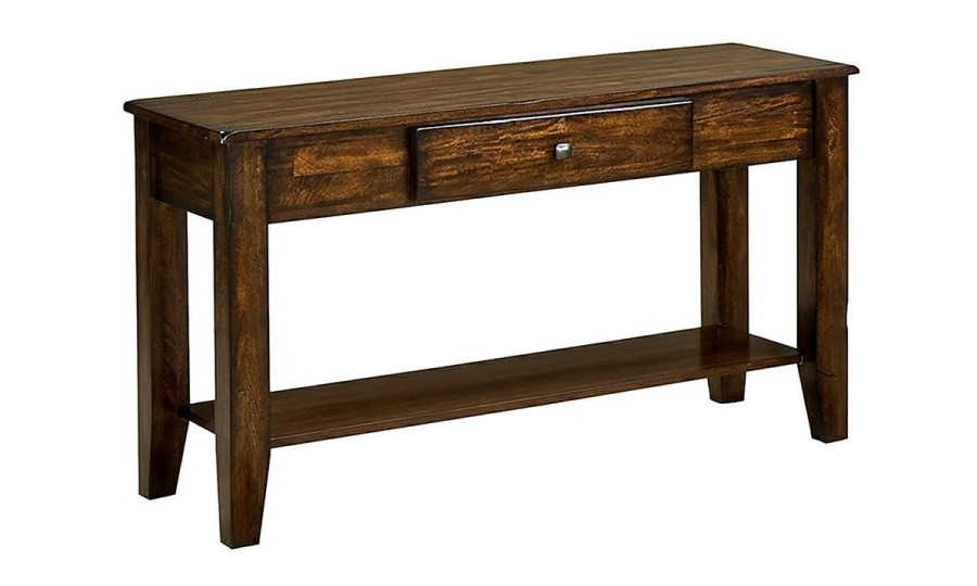 Living Room * | Kona Raisin Solid Mango Wood Sofa Table Sale Online