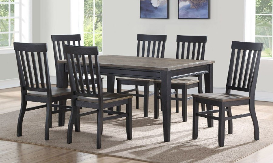 Dining * | Raven Farmhouse Two-Tone 5-Piece Dining Set Closeout Sale