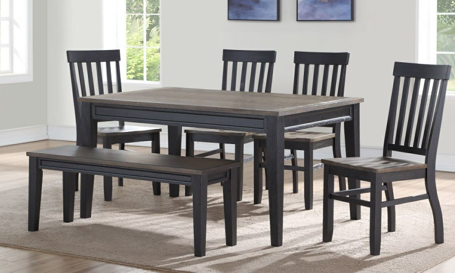 Dining * | Raven Farmhouse Two-Tone 5-Piece Dining Set Closeout Sale