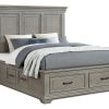 Bedroom * | Lansing Weathered Gray Storage Beds Cheap Online