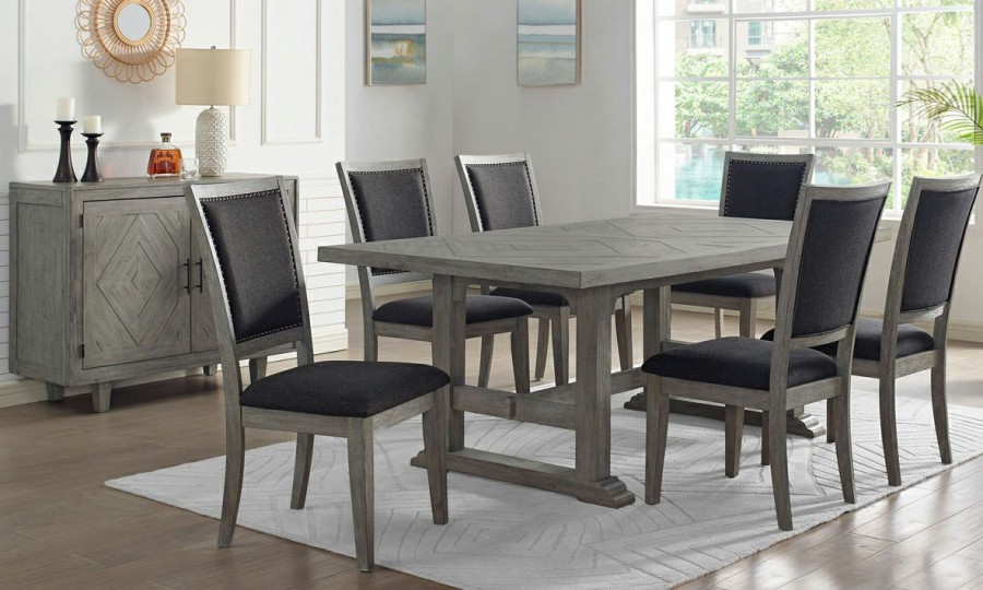 Dining * | Whitford Weathered Gray 5-Piece Dining Set Fire Sale