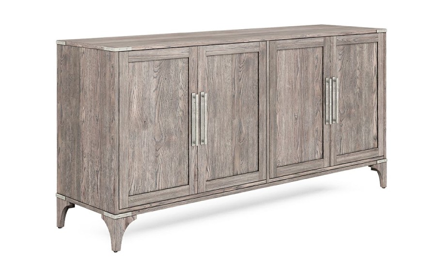 Dining * | Sojourn Natural Gray 4-Door Buffet Shop