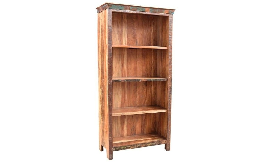 Office * | Bangladesh Handcrafted Solid Wood Bookcase Online Sales