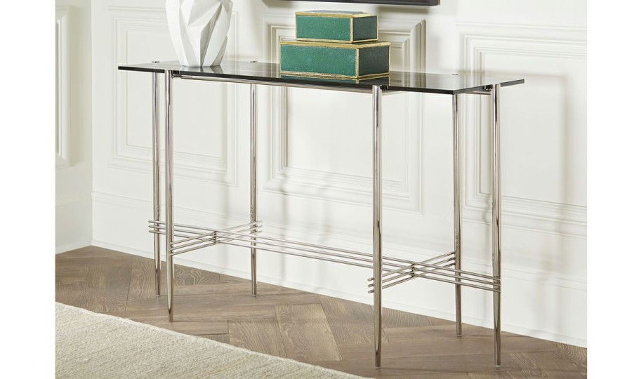 Living Room * | Cedric Smoke Glass Console Official