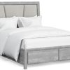 Bedroom * | Largo Gray Panel Storage Bed Outlet