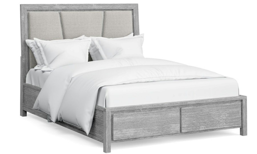 Bedroom * | Largo Gray Panel Storage Bed Outlet