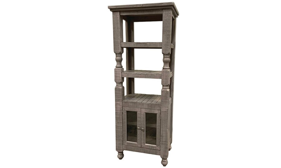 Office * | Sage Gray 2-Door Bookcase Discount Store