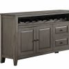 Dining * | Davis Home Ohana Gray 2- Door Sideboard Clearance