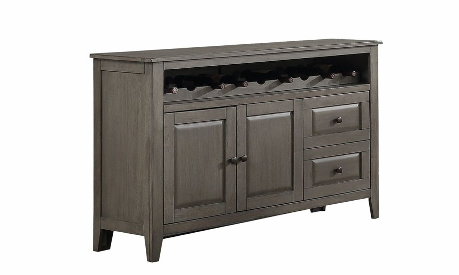 Dining * | Davis Home Ohana Gray 2- Door Sideboard Clearance