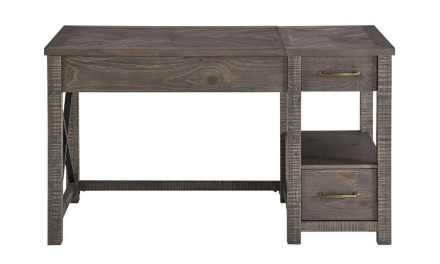 Office * | Dexter Driftwood Lift-Top Desk Original