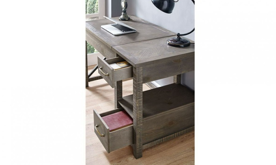 Office * | Dexter Driftwood Lift-Top Desk Original