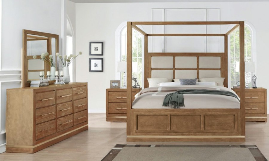 Bedroom * | Palisades Sandstone Canopy Bed Discounts