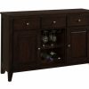 Dining * | Davis Home Ohana Dark 2- Door Sideboard Closeout Sale