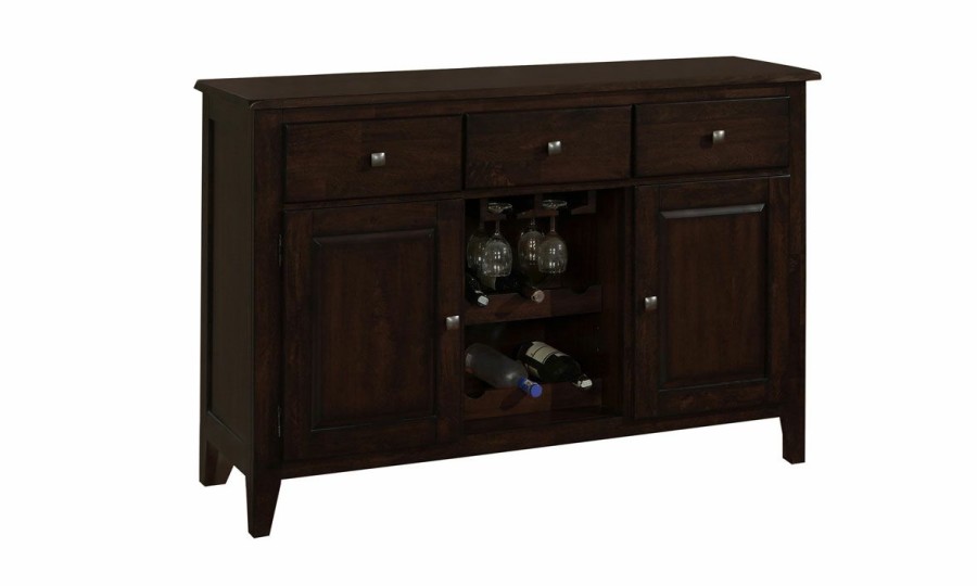 Dining * | Davis Home Ohana Dark 2- Door Sideboard Closeout Sale