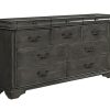 Bedroom * | Louis Philippe Platinum Gray 10-Drawer Dresser Promotion