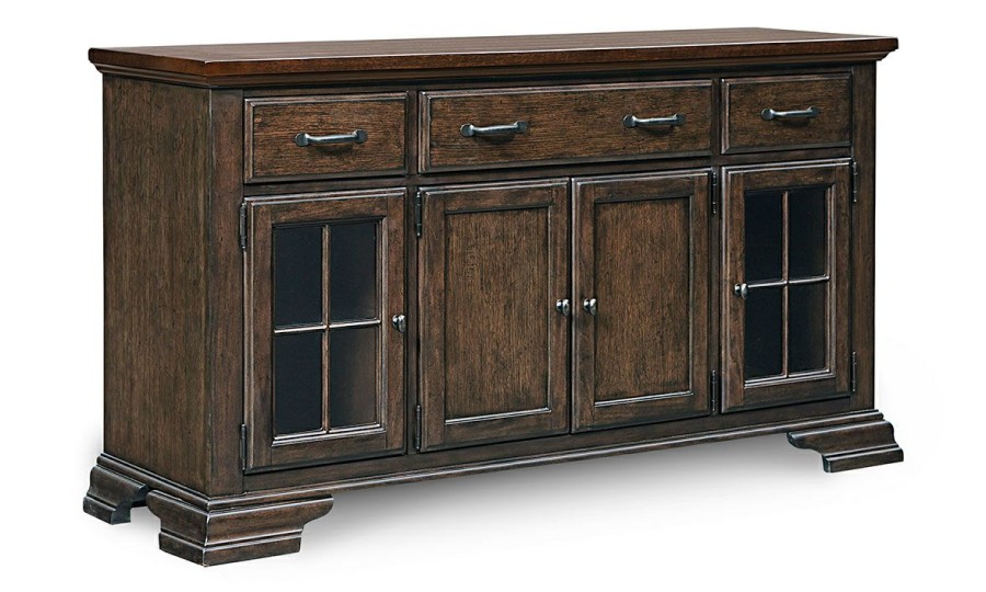 Dining * | Thatcher Amber Credenza With Wine Storage Store