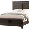 Bedroom * | Hastings Weathered Brown Panel Bed Unique