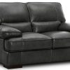 Living Room * | Kipling Gray Leather Loveseat Cheap Online