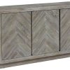 Dining * | Herringbone Latte 3-Door Sideboard Promotion