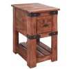 Living Room * | Lantana Rustic Brown 1-Drawer Chair Side Table New Threads