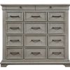 Bedroom * | Lansing Weathered Gray 14-Drawer Gentleman'S Chest Hot Selling