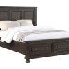 Bedroom * | Newbury Laurel Brushed Brown Acacia Panel Storage Beds Outlet