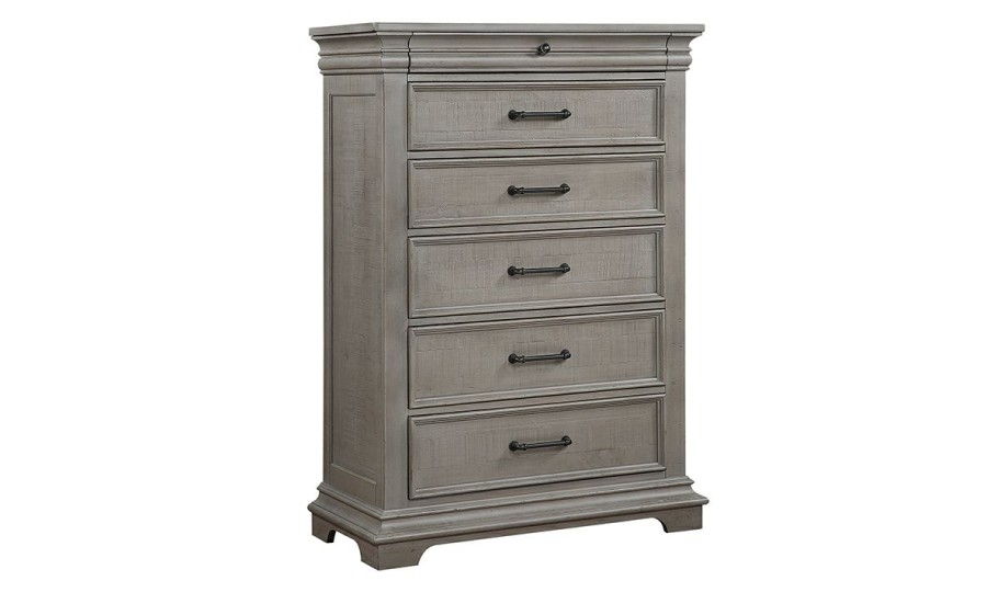 Bedroom * | Lansing Weathered Gray 6-Drawer Chest Top Sell