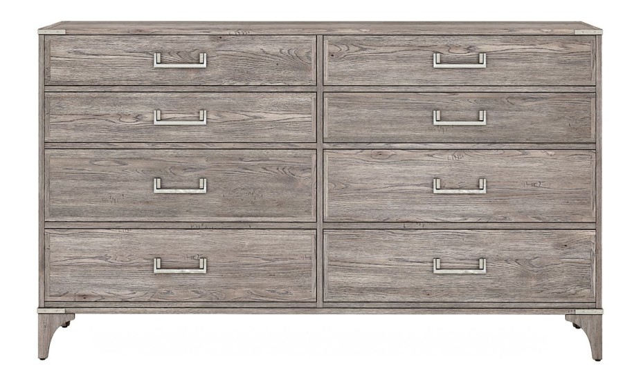 Bedroom * | Sojourn Natural Gray 8-Drawer Dresser New