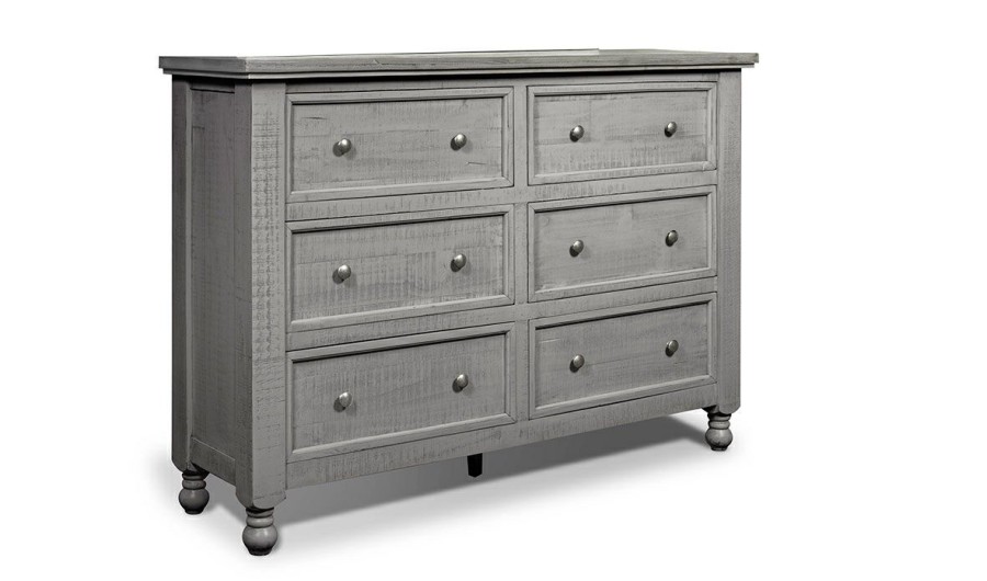 Bedroom * | Sage Gray 6-Drawer Dresser Original